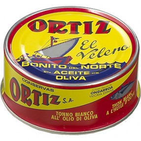 ORTIZ EL VELERO Bonito del norte en aceite de oliva lata 250 grs